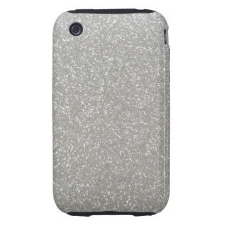 White, Silver, Gray, Bling, Diamond, Glitter Tough iPhone 3 Cover