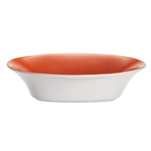 Rachael Ray Round and Square 4 Piece Pasta Bowl Set in Tangerine 58086
