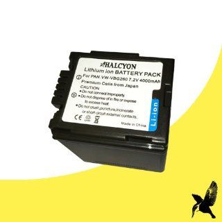 Halcyon 4000 mAH Lithium Ion Replacement Battery for Panasonic AG AC7 HD Camcorder and Panasonic VW VBG260  Camera & Photo