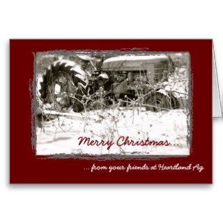 Corporate Tractor Christmas Card