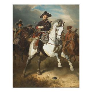 Frederick the Great with his Generals Poster