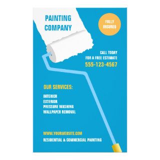 Painting Company / Contractor flyer