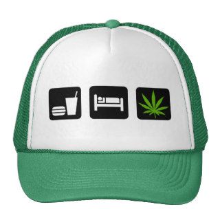 Eat Sleep Smoke Marijuana Gift Hat