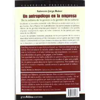 UN ANTROPOLOGO EN LA EMPRESA (Spanish Edition) BABOR SALOMON JORGE 9789871301188 Books