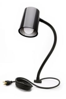 Danray Products LLC LMP 18D 18 Inch Snake Arm Lamp with 6 Foot Cord, Gloss Black   Desk Lamps  