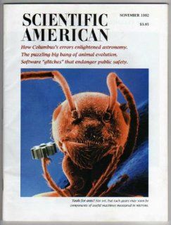 Scientific American Magazine   November 1992; Volume 267, Number 5 Jonathan; Editor Piel Books
