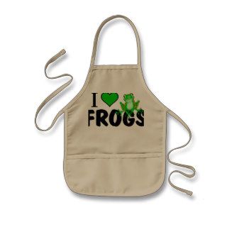 I Love Frogs Apron