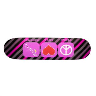 Peace Love Bahamas Custom Skateboard