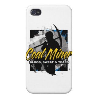 COAL MINER, blood, sweat & tears iPhone 4 Cover