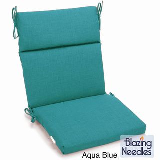 Blazing Needles 45 x 22 inch Outdoor Spun Poly Three section Back / Seat Chair Cushion Blazing Needles Outdoor Cushions & Pillows