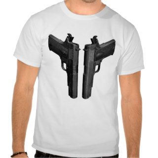 Cocked 1911 Pistol Tee Shirts