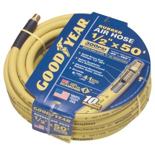 Goodyear Rubber Air Hose   1/2 Inch x 50ft., 300 PSI, Model 46565