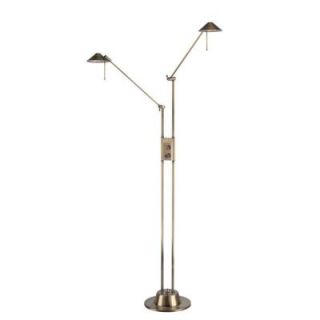 Illumine Designer Collection 63 in. Bronze Halogen Floor Lamp CLI LS 8637AB