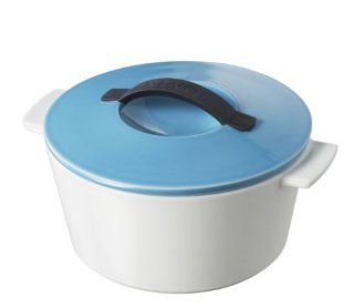 Revolution 642310 10 Inch Round Cocotte with Lid, Caribbean Blue Kitchen & Dining