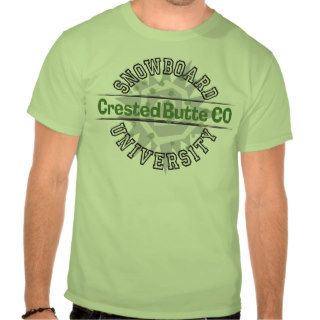 Snowboard University   Crested Butte CO Shirt
