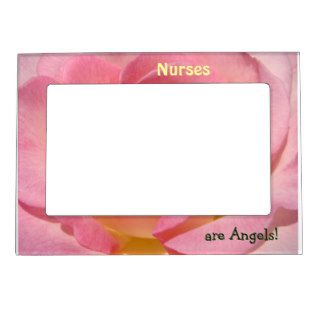 Nurses are Angels magnetic photo frames Pink Rose
