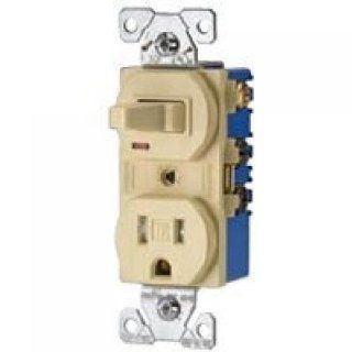 Cooper Wiring TR274V 3 Wire Ivory Duplex Receptac   Electrical Outlet Switches  