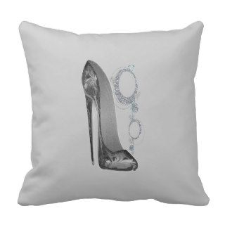 Groovy Stiletto and Sparkle Bling Pillow