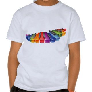 Rainbow Piano Keys T Shirt