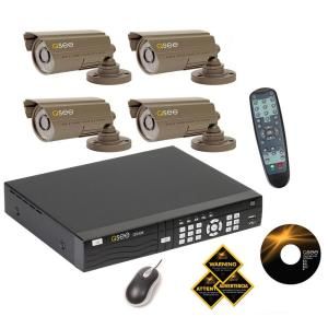 Q SEE Advanced Series 8 Channel 500 GB Hard Drive Surveillance System with 4 Cameras DISCONTINUED QS408 403 5