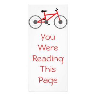 Bicycle Bookmark Template Full Color Rack Card