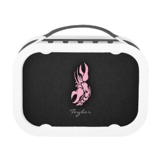 Light Pink Zodiac Cancer Lunchboxes