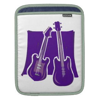 guitar and bass stylized purple.png iPad sleeve