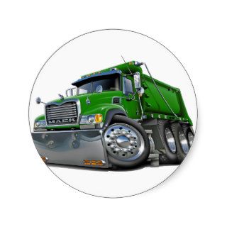 Mack Dump Truck Green Sticker