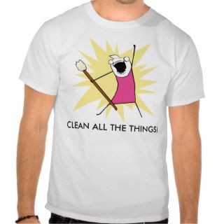 Clean all the Things double sided T shirt