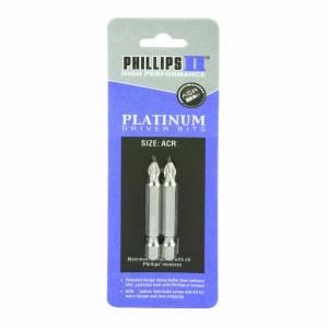 Phillips II Plus #2 ACR Phillips Driver Bit 2 in. Long (2 Pack) 80202