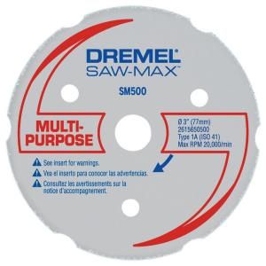 Dremel SawMax 3 in. Carbide Multi Purpose Wheel SM500