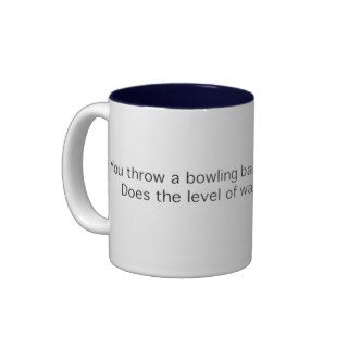 Bowling Ball Into a Lake Coffee Mugs