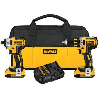 DEWALT DCK281D2 20V Max XR Lithium Ion Brushless Compact Drill/Driver & Impact Driver Combo Kit   Power Tool Combo Packs  
