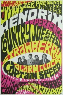 Earl Warren "Jimi Hendrix Experience Concert" Poster 1967  Prints  