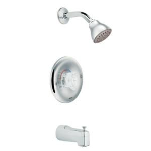 MOEN Chateau Posi Temp 1 Handle Tub and Shower Faucet in Chrome (Valve not included) 2363