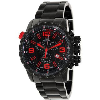 Swiss Precimax Men's 'Magnus Pro' Black/ Red Swiss Chronograph Watch Swiss Precimax Men's More Brands Watches