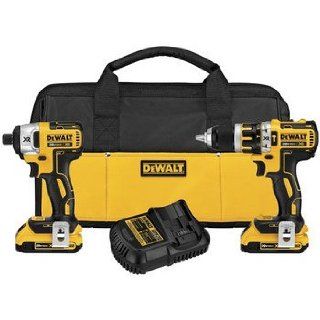 Dewalt DCK286D2 20V MAX XR Lithium Ion Brushless Compact Drill/Driver & Impact Driver Combo Kit   Power Tool Combo Packs  