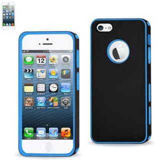 Reiko PP06 IPHONE5BKNV Portable Lightweight Compact and Durable Protective Case for iPhone 5   1 Pack   Retail Packaging   Black/Navy Cell Phones & Accessories