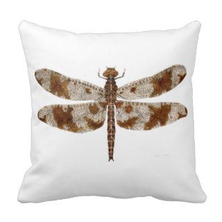 Dragonfly on both sides throw pillow