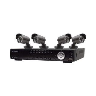 Vonnic Surveillance DK4 C2404CCD HDD 4Channel DVR Kit 4xBullet Sony CCD H.264 120FPS 500GB  Complete Surveillance Systems  Camera & Photo