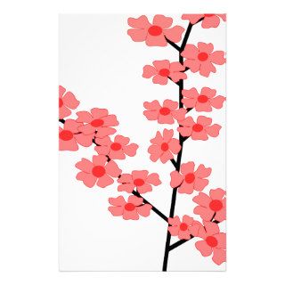 Sakura Flower Clipart Custom Stationery