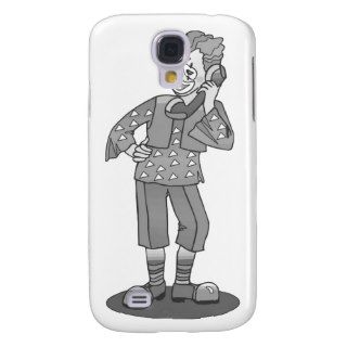 Gray clown on phone samsung galaxy s4 cases