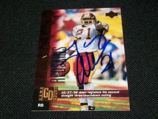 Washington Redskins Terry Allen Auto Signed 1997 Upper Deck UD Card #261 Q at 's Sports Collectibles Store