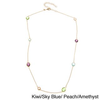 Rivka Friedman Alternating Teardrop/ Round Station Necklace Rivka Friedman Fashion Necklaces