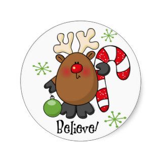 Believe Reindeer Sticker