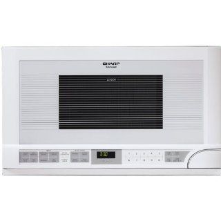 Sharp 1.5 Cubic Foot 1100 Watt Over the Counter Microwave (White) Kitchen & Dining