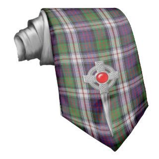 MacDonald Dress Tartan & Celtic Knot Kilt Pin Neckties