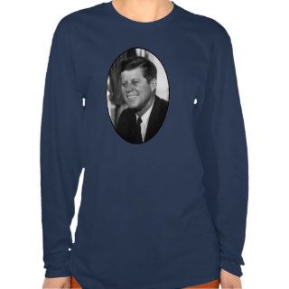 President Kennedy In Black And White Shirts