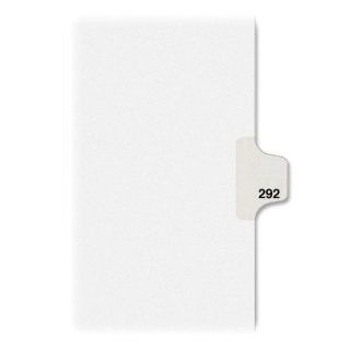 Avery   Dividers, "292", Side Tab, 8 1/2"x11", 25/PK, White, Sold as 1 Package, AVE 82508  Binder Index Dividers 