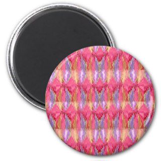 Rose Petal Color Diamond Pattern Magnets